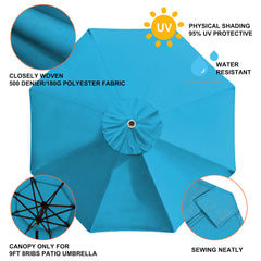 Air vent detail on EliteShade 9FT umbrella canopy
