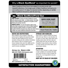 Airmax Black DyeMond Pond Dye packaging details