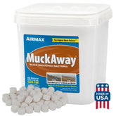 Airmax MuckAway 16 scoops clear tablets packaging