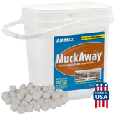 Airmax MuckAway Bacteria Enzyme Tablets packaging front view