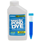 Airmax Nature's Blue Pond Dye 1 Quart front view