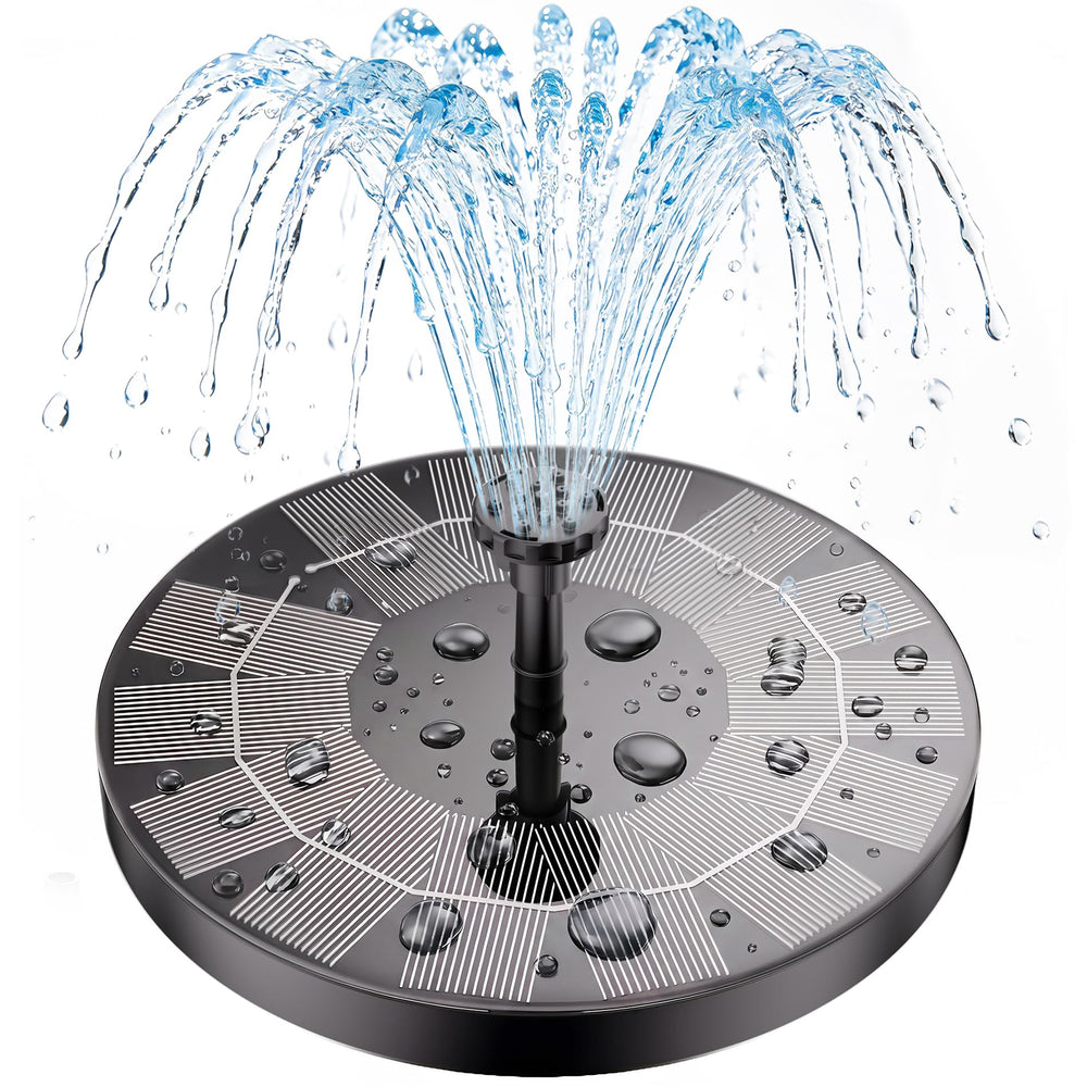 AISITIN 2.5W Solar Bird Bath Fountain Pump with black finish
