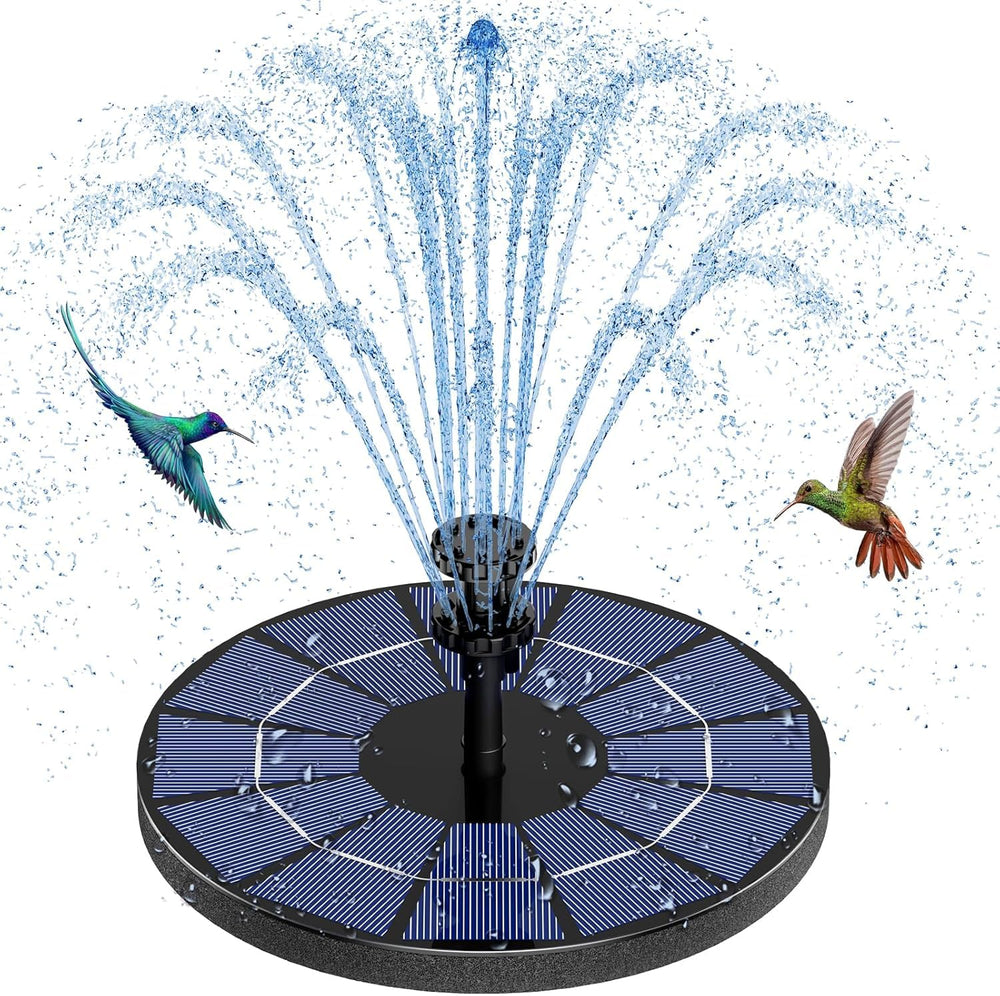 AISITIN Solar Fountain front view with 3.5W solar panel