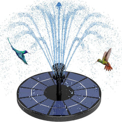 AISITIN Solar Fountain front view with 3.5W solar panel
