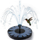 AISITIN Solar Fountain Pump 2.5W black model front view with nozzles