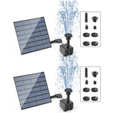 AISITIN Solar Fountain Pump Kit with nozzles and power cord