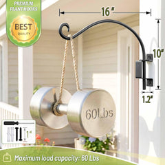 AJART bird feeder hanger close-up showing swivel mechanism