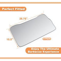 AJinTeby aluminum foil liner front view, 28.75 inch x 15.5 inch