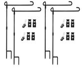 Akeydeco garden flag pole stand holder set with accessories