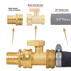All components of the SIGURANTA Garden Hose Repair Connector Kit laid out