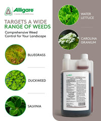 ALLIGARE Diquat Herbicide 1 Quart bottle side view