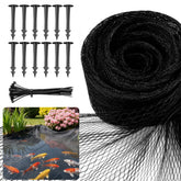 Alloxity 10x10ft pond netting black cover front view