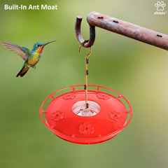 allslotx hummingbird feeder in garden setup
