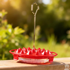 allslotx hummingbird feeder showing ant moat feature