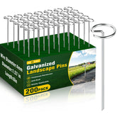 Alotiki 6 Inch Galvanized Landscape Staples front view