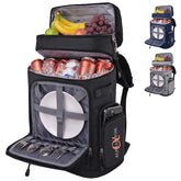 Alphasonik Cooler Backpack front view in black