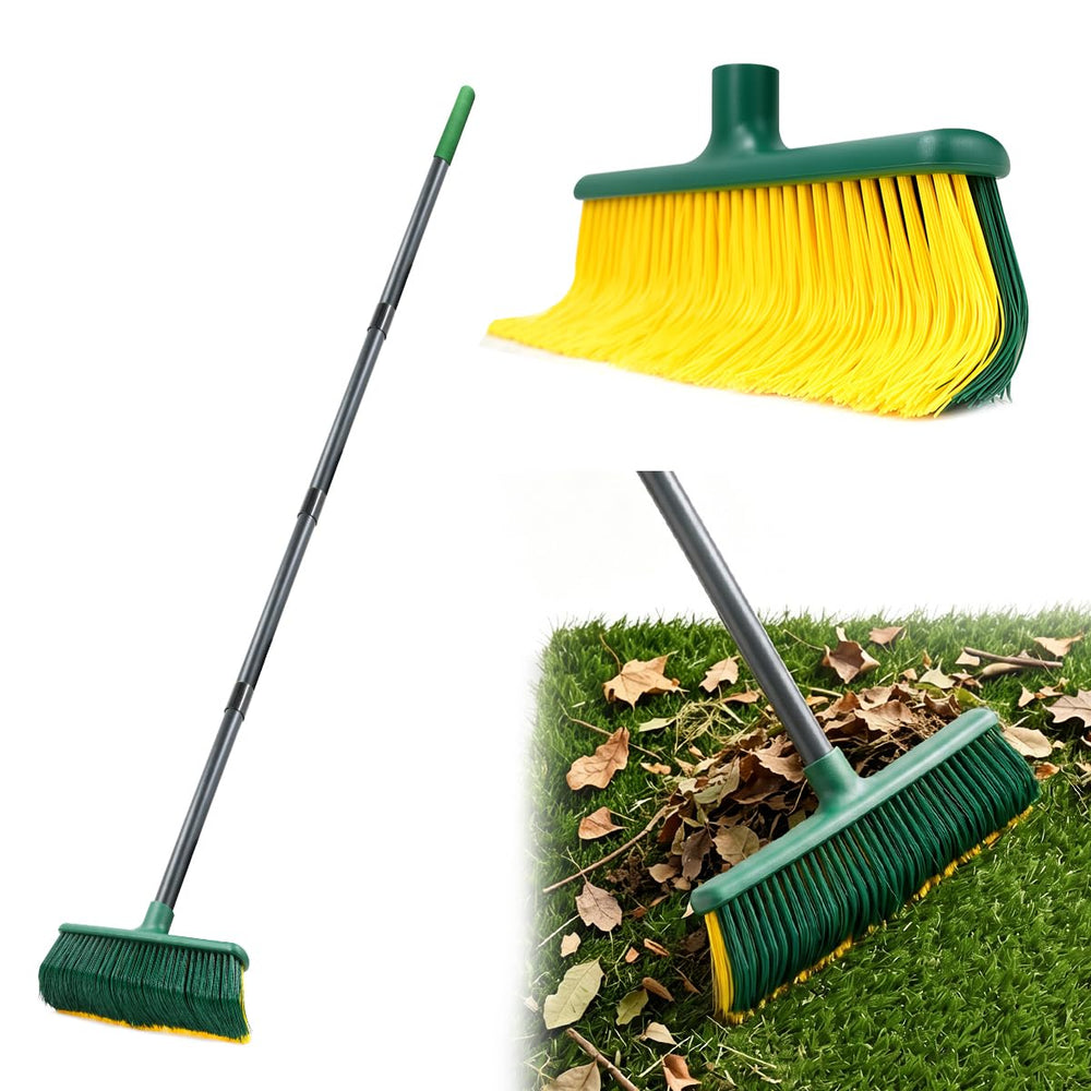 Altdorff Artificial Turf Rake front view with black bristles
