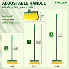 Altdorff Turf Rake assembled with all sections connected
