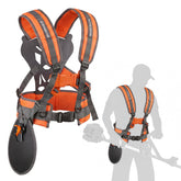 AltitudeCraft Adjustable Weed Eater Strap front view, orange colour
