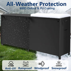 AMAGABELI firewood cover showing Velcro closure