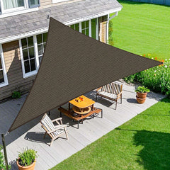 Amagenix 10'X10'X14' Mocha Sun Shade Sail front view