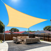 Amagenix 10'X20' Sun Shade Sail in sand colour front view