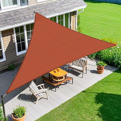 Amagenix 20' x 20' Rust Red Shade Sail front view