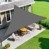Amagenix 20' x 20' Sun Shade Sail Dark Grey front view