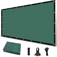 Amagenix 8' x 10' sun shade cloth green front view