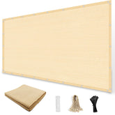 Amagenix Shade Cloth 10' x 20' in wheat colour front view