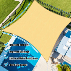 Amagenix shade sail in garden setting