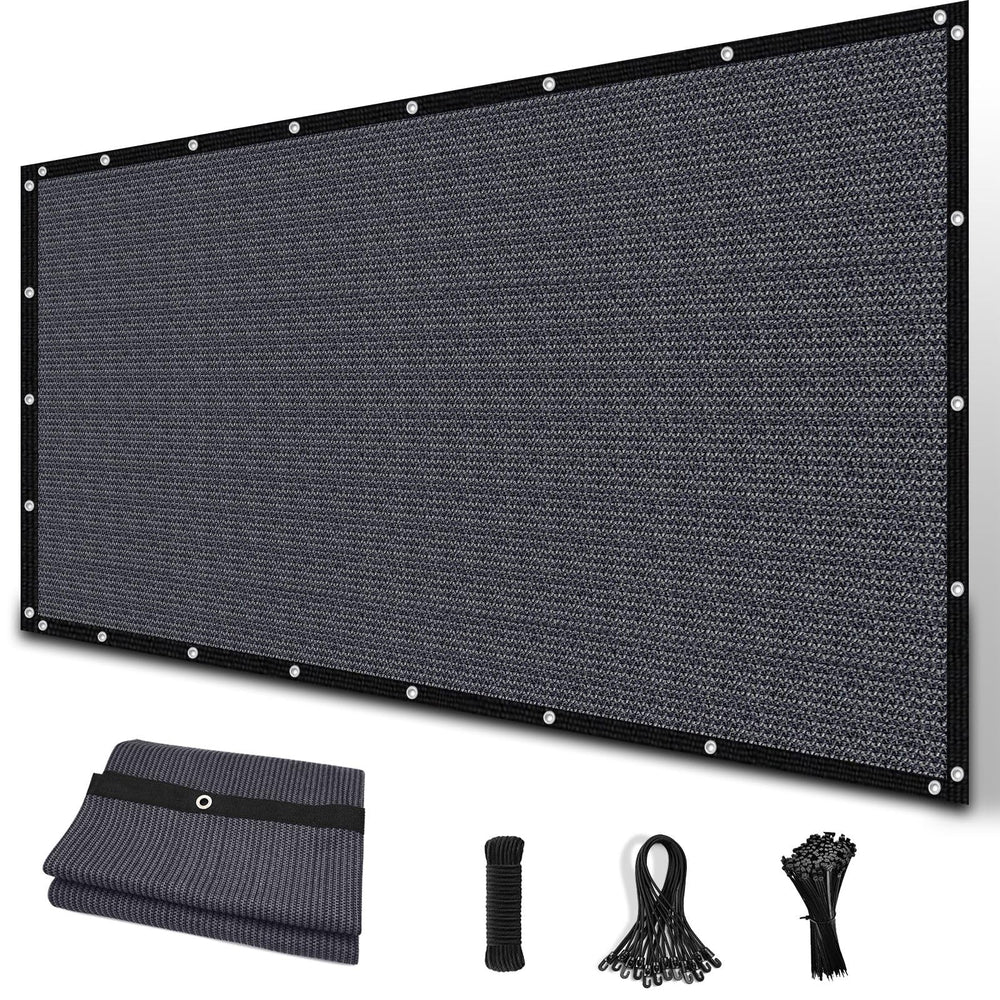 Amagenix Sun Shade Cloth 8' x 12' blue gray front view