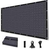 Amagenix Sun Shade Cloth 8' x 12' blue gray front view