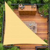 Amagenix Sun Shade Sail 24'X24'X33.9' sand model front view