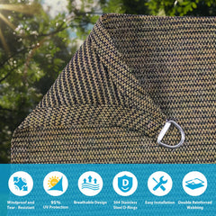Amagenix Sun Shade Sail installation in a garden