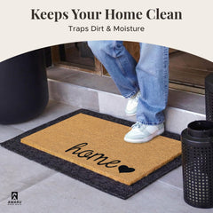 AMARU Coco Welcome Mat non-slip backing detail