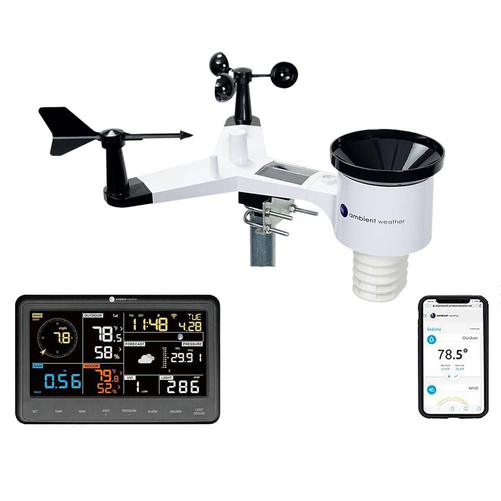 Ambient Weather WS-2902 Wi-Fi Smart Weather Station front view