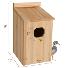 Amcortn Duck House fully assembled in outdoor setting