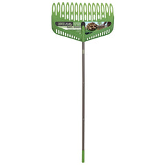 AMES Flip Scooping Leaf Rake front view with cushioned grip