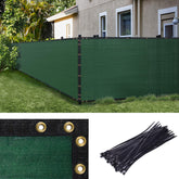 Amgo 6' x 50' Fence Privacy Screen in green, front view