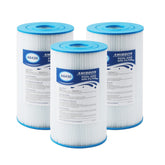 AmiBron PWK30 spa filter front view, blue and white
