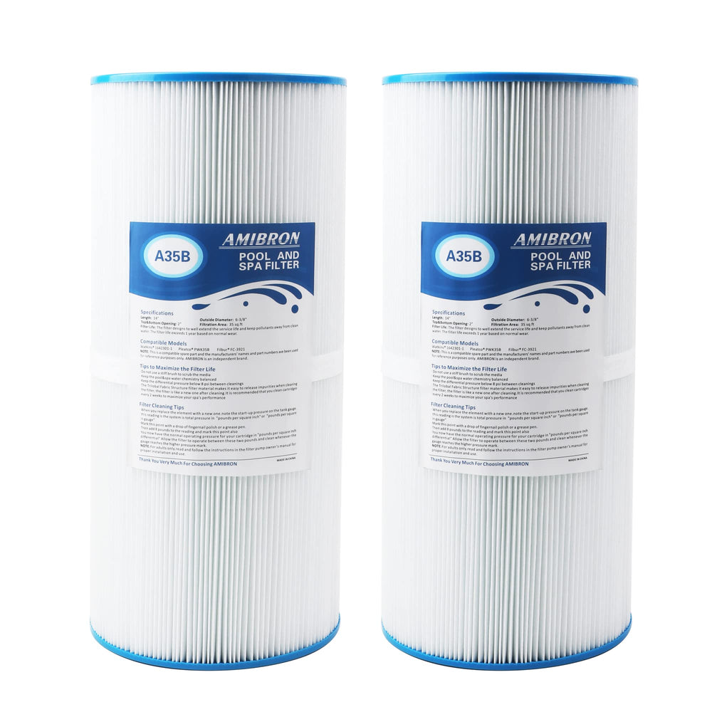 AmiBron PWK35B spa filter 2 pack front view