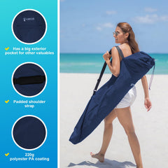 AMMSUN Beach Umbrella Carry Bag with two umbrellas inside