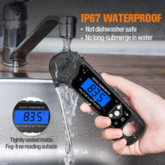 AMMZO Digital Meat Thermometer showing temperature reading