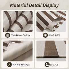 AMOAMI Outdoor Rug 5x8 ft in outdoor patio setting