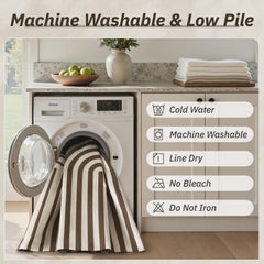 AMOAMI Outdoor Rug 5x8 ft machine washable feature