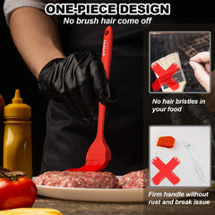 Anaeat basting brush demonstrating one-piece design preventing food particle trapping