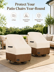 ANartcle chair cover with padded handles for easy fitting