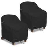 ANartcle Patio Adirondack Chair Cover front view in black