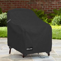 ANartcle patio chair cover showing elastic hem cord